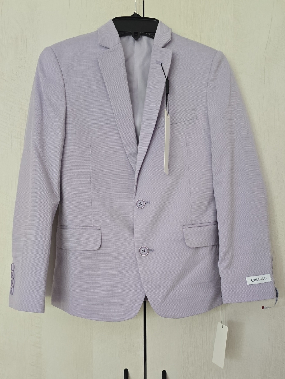 Calvin Klein Boys Lavender Blazer Jacket Light Purple Tuxedo Top